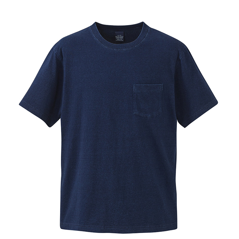 3991-01 5.3オンス インディゴ Tシャツ(ポケット付)