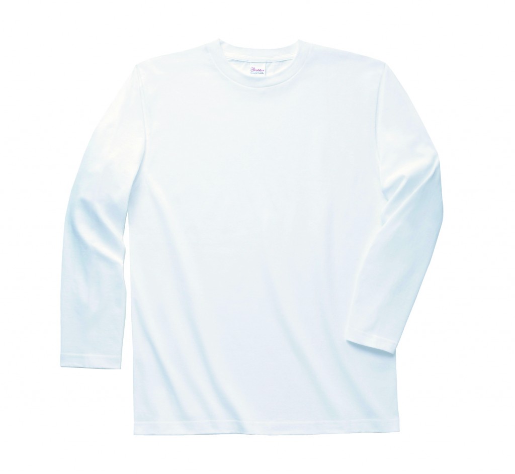 00101-LVC ヘビーウェイト長袖リブ無しカラーTシャツ