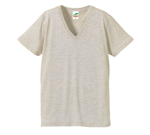 1098-01 4.4オンス トライブレンド Vネック Tシャツ