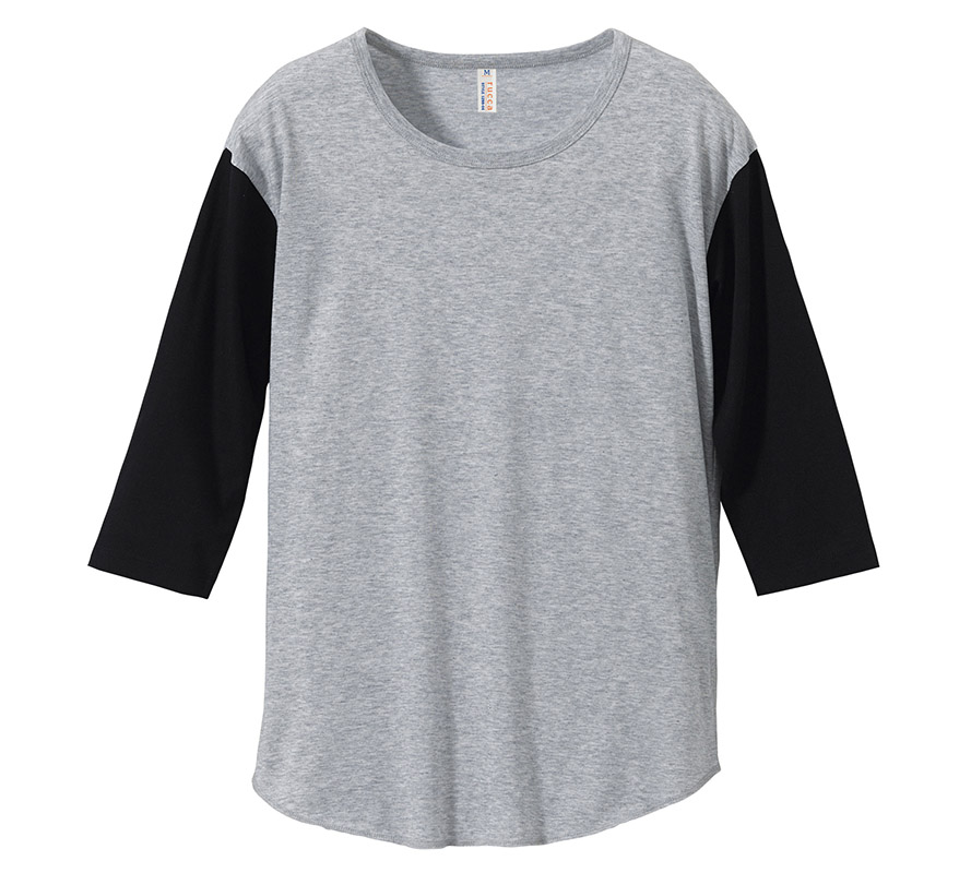 1288-04 4.1オンス 3/4スリーブ ベースボール Tシャツ(セットイン)(ガールズ)