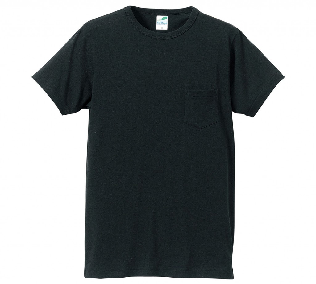 1291-01 4.4オンス トライブレンド Tシャツ(ポケット付)