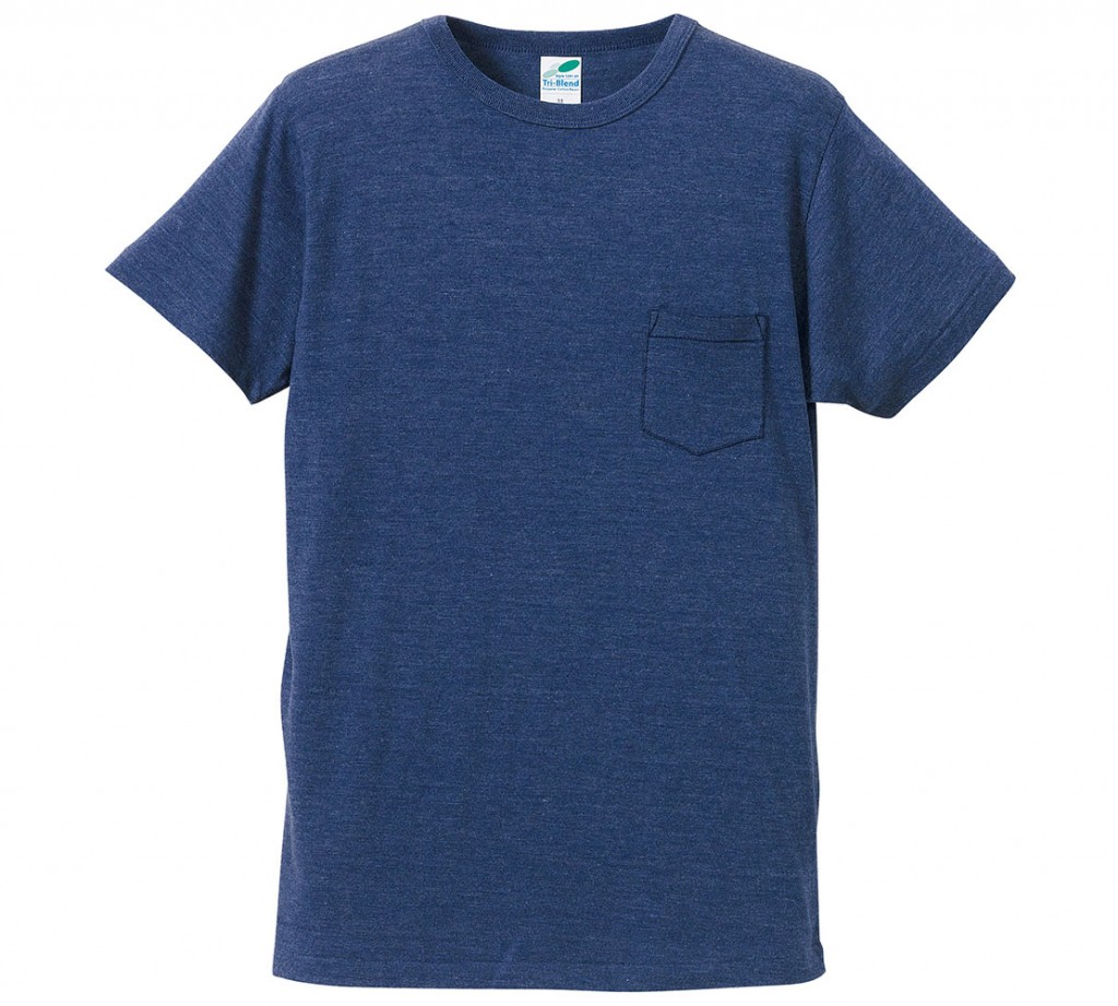1291-01 4.4オンス トライブレンド Tシャツ(ポケット付)