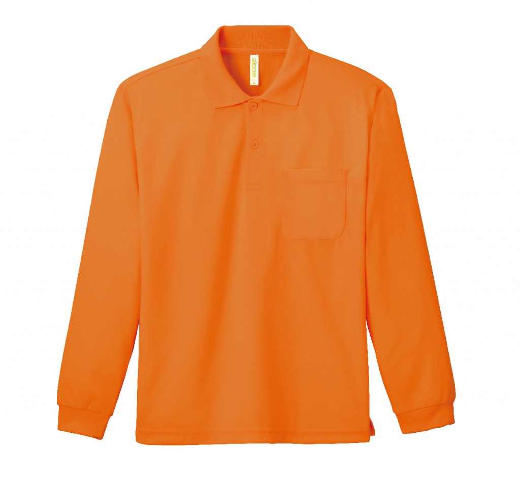 00335-ALP ドライ長袖ポロシャツ(ポケット付) | オリジナルTシャツのプリント職人