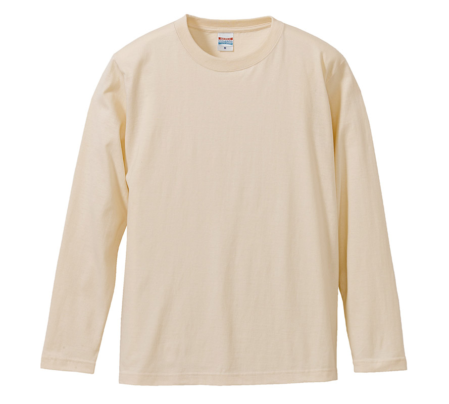 5010-01 5.6オンス ロングスリーブ Tシャツ(リブ無し)
