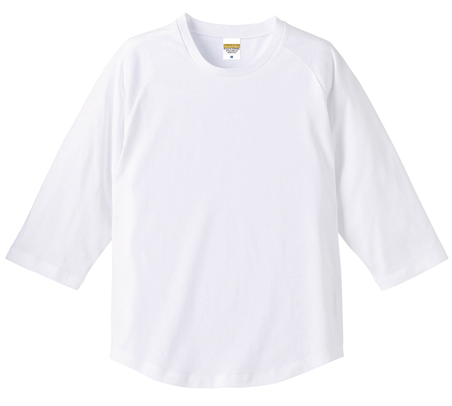 5404-01, 02 5.0オンス ラグラン 3/4スリーブ Tシャツ