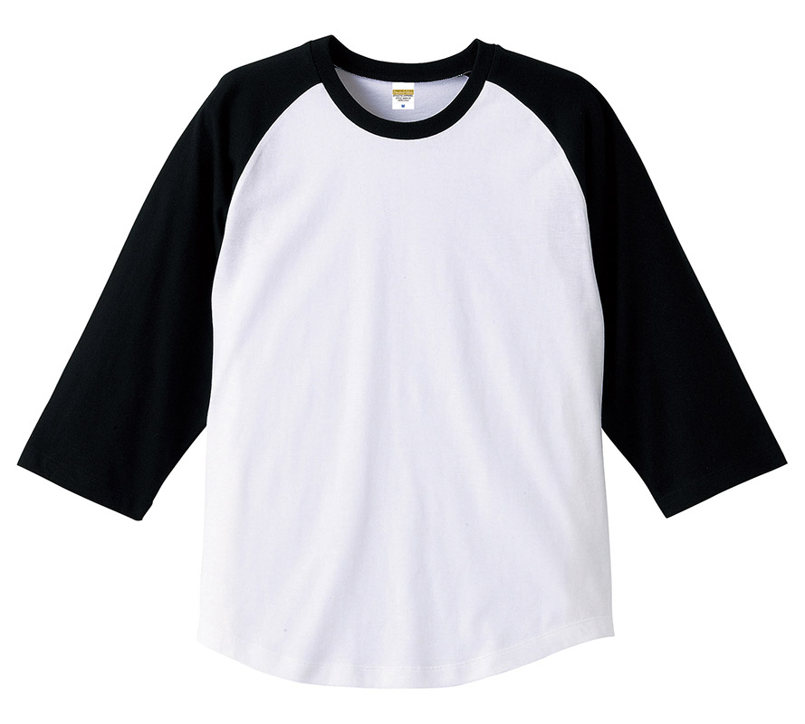 5404-01, 02 5.0オンス ラグラン 3/4スリーブ Tシャツ
