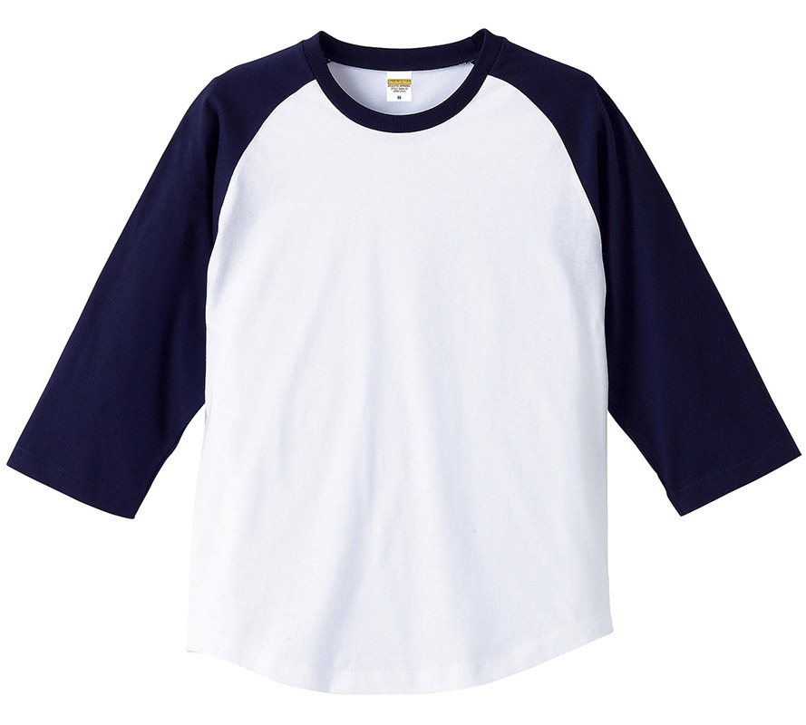 5404-01, 02 5.0オンス ラグラン 3/4スリーブ Tシャツ