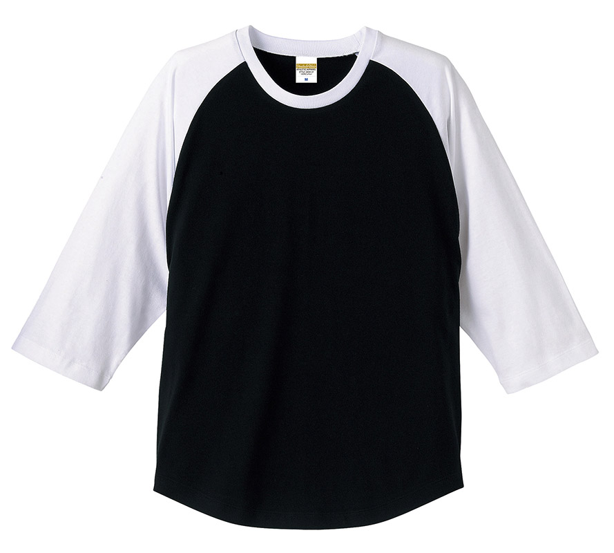 5404-01, 02 5.0オンス ラグラン 3/4スリーブ Tシャツ
