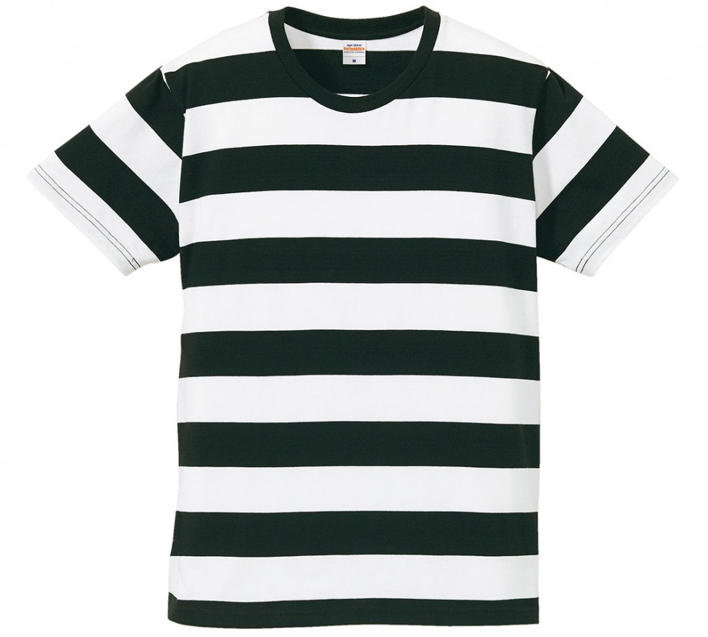 5518-01 5.0オンス ボールドボーダー ショートスリーブ Tシャツ