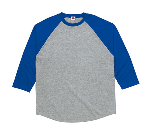 MS1601 ラグランベースボール3/4スリーブ Tシャツ