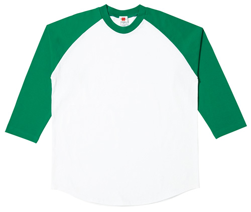 MS1601 ラグランベースボール3/4スリーブ Tシャツ