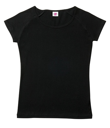 MSL5004 レディースリブカップスリーブ Tシャツ