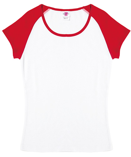 MSL5004 レディースリブカップスリーブ Tシャツ