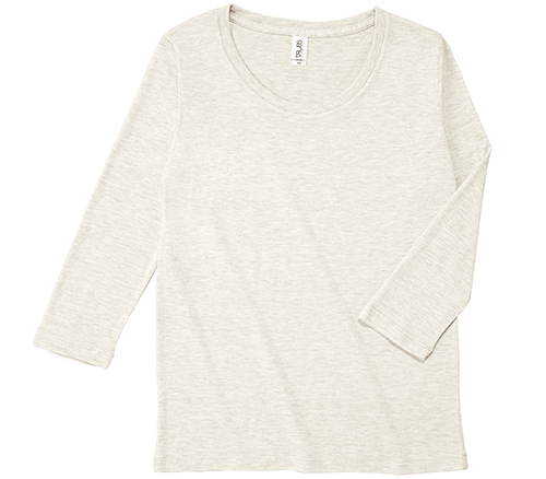 TBL-117 トライブレンド 3/4スリーブ Tシャツ(レディース)