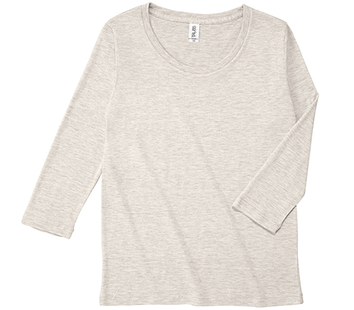 TBL-117 トライブレンド 3/4スリーブ Tシャツ(レディース)