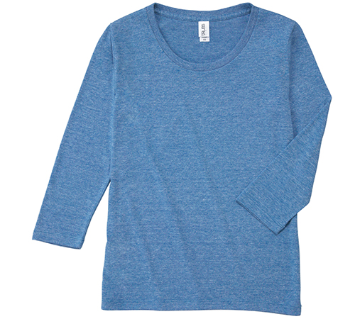 TBL-117 トライブレンド 3/4スリーブ Tシャツ(レディース)