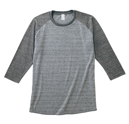 TQS-122 トライブレンド ラグラン 7分袖 Tシャツ