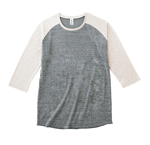TQS-122 トライブレンド ラグラン 7分袖 Tシャツ