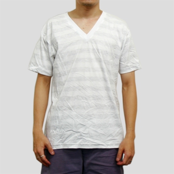 T2456 4.3ozファインジャージーVネックTシャツ