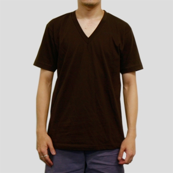 T2456 4.3ozファインジャージーVネックTシャツ