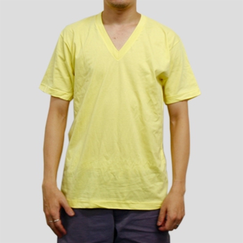 T2456 4.3ozファインジャージーVネックTシャツ