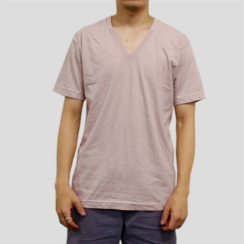 T2456 4.3ozファインジャージーVネックTシャツ