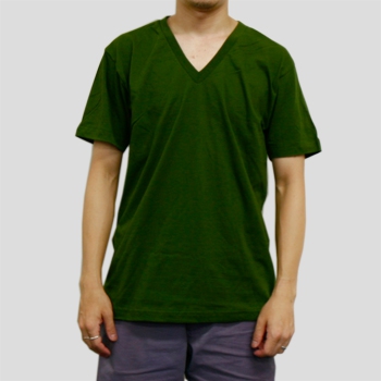 T2456 4.3ozファインジャージーVネックTシャツ