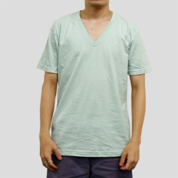 T2456 4.3ozファインジャージーVネックTシャツ