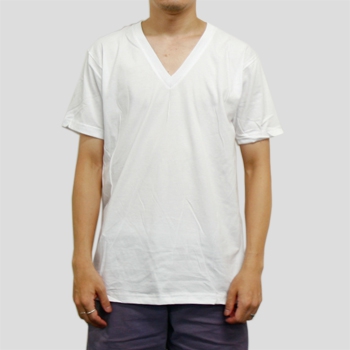 T2456 4.3ozファインジャージーVネックTシャツ