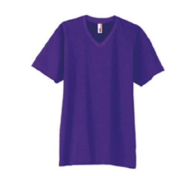 T0982 4.5oz ソフトスパン VネックTシャツ(TEAR AWAY)