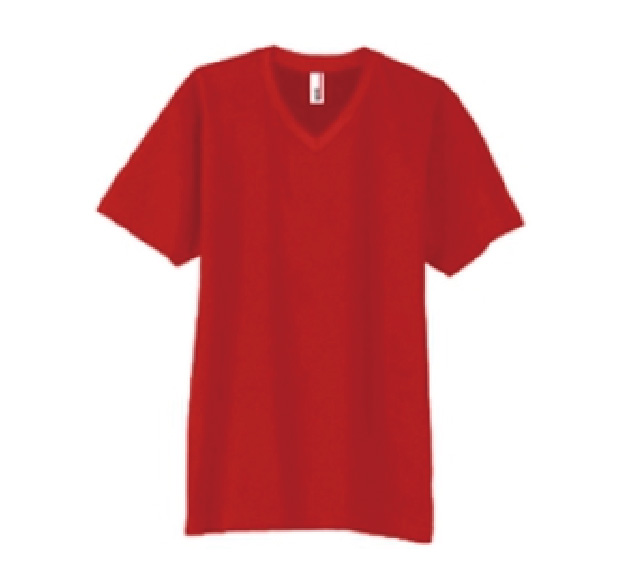 T0982 4.5oz ソフトスパン VネックTシャツ(TEAR AWAY)