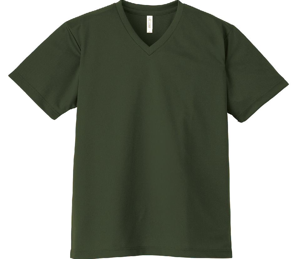 00337-AVT 4.4oz ドライVネックTシャツ