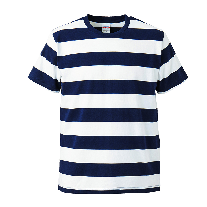 5518-01 5.0オンス ボールドボーダー ショートスリーブ Tシャツ