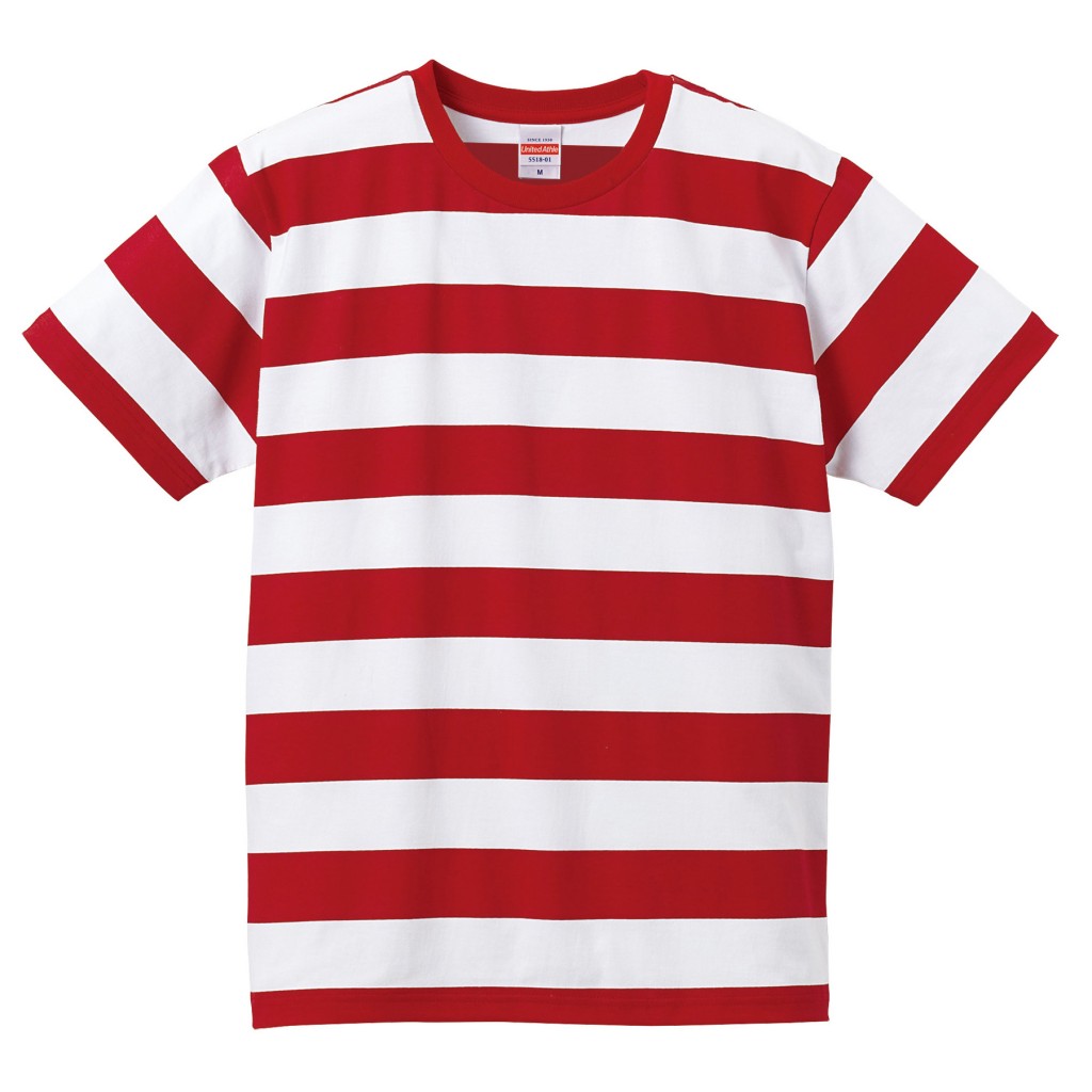 5518-01 5.0オンス ボールドボーダー ショートスリーブ Tシャツ
