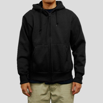 F0131,12.5oz 裏サーマル ジップパーカー