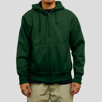 F0131,12.5oz 裏サーマル ジップパーカー