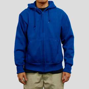 F0131,12.5oz 裏サーマル ジップパーカー