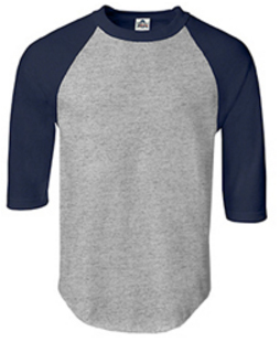 T1334 6oz 7分袖ラグランTシャツ