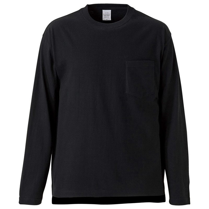 5012-01, 5.6オンス ルーズフィットロングスリーブ Tシャツ(ポケット付)