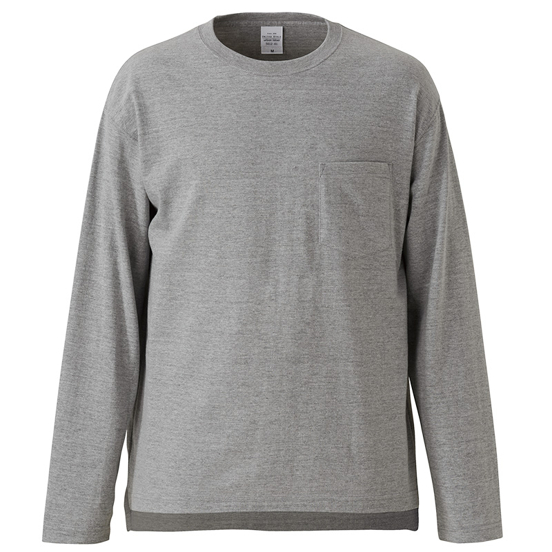 5012-01, 5.6オンス ルーズフィットロングスリーブ Tシャツ(ポケット付)