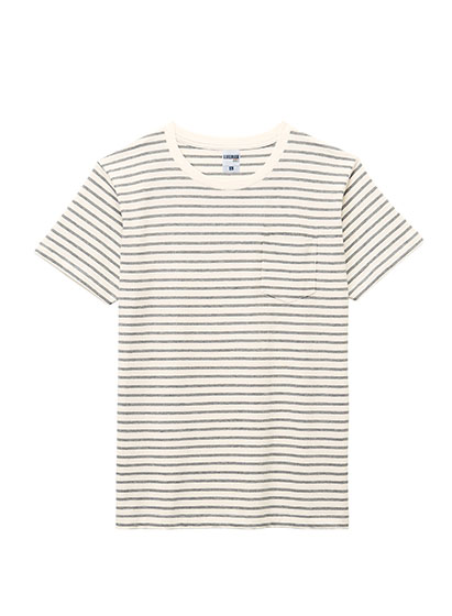 MS1141PB 5.3オンス ユーロボーダーTシャツ(ポケット付)