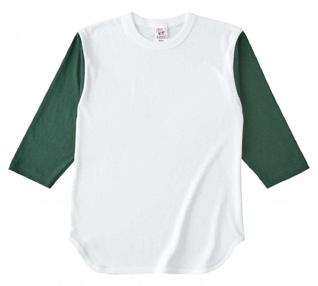 OE1230 オープンエンド 3/4スリーブ ベースボール Tシャツ(リブ無し)