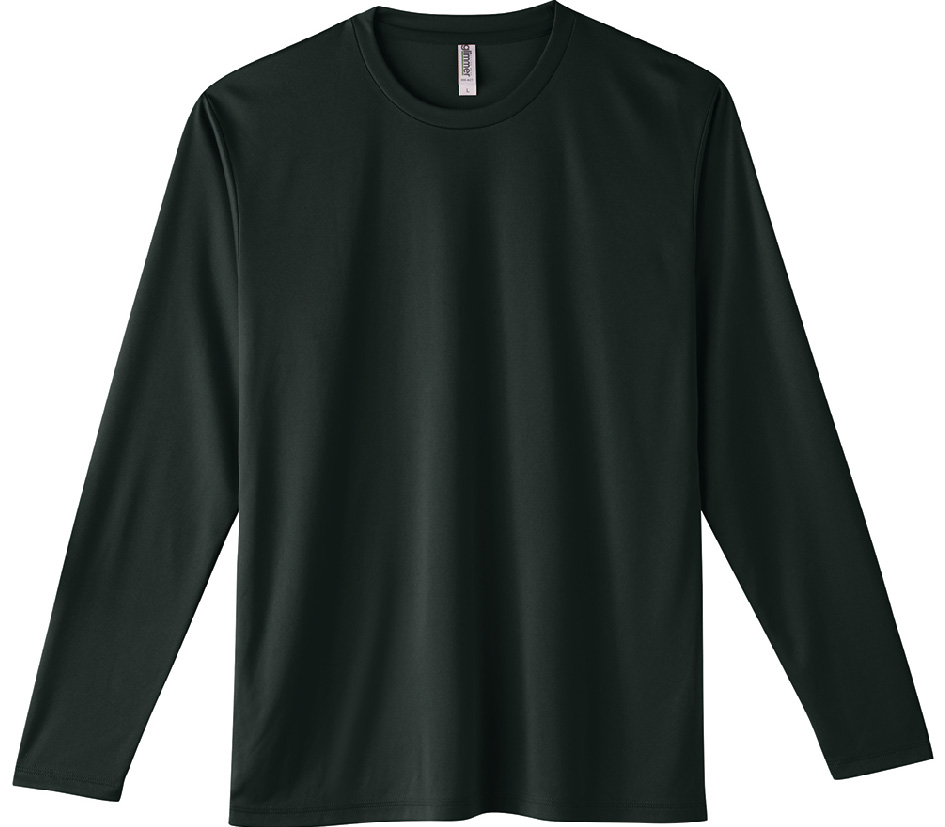 00352-AIL 3.5オンス インターロック ドライロングスリーブTシャツ