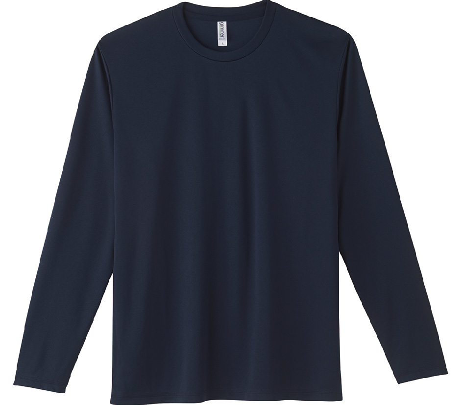 00352-AIL 3.5オンス インターロック ドライロングスリーブTシャツ