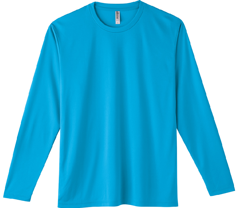 00352-AIL 3.5オンス インターロック ドライロングスリーブTシャツ