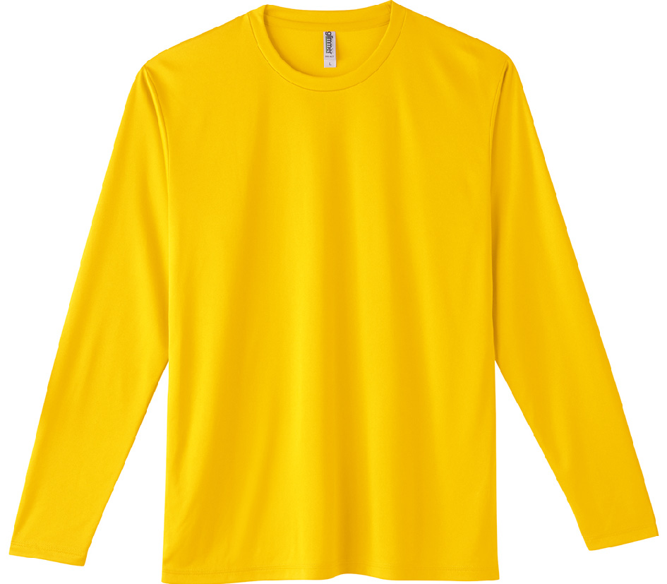00352-AIL 3.5オンス インターロック ドライロングスリーブTシャツ