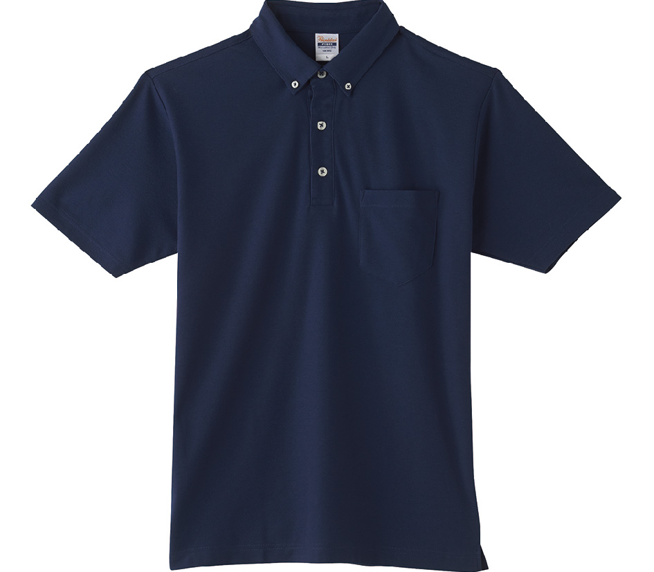 00198-BDQ 4.9oz ボタンダウンポロシャツ(ポケット付)