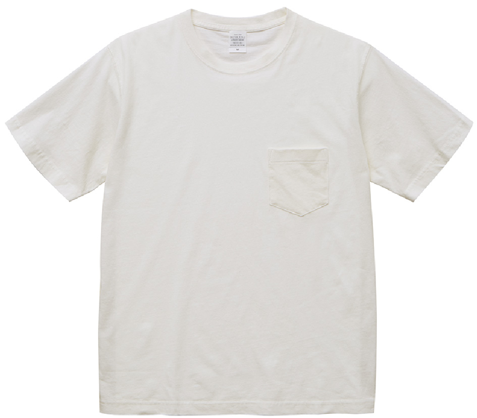 5029-01 5.6オンス ピグメントダイTシャツ(ポケット付)