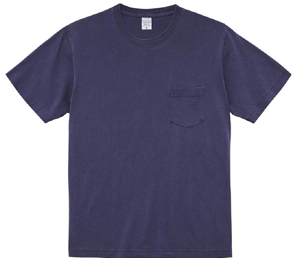 5029-01 5.6オンス ピグメントダイTシャツ(ポケット付)