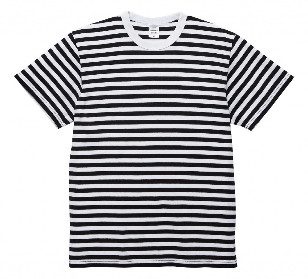 5625-01 5.6オンス ボーダーTシャツ